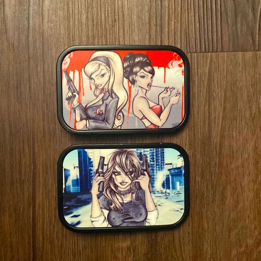Badass anime punk girls belt buckle from buckle down bundle